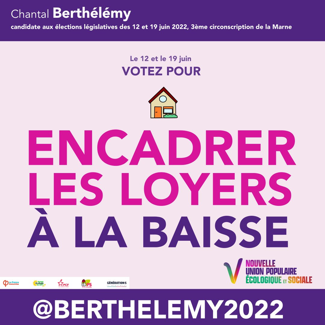 Berthelemy2022's tweet photo. Encadrer les loyers à la baisse, avec Chantal Berthélémy.
#législatives2022 #nupes #épernay #reims #murigny #croixdusud #montmirail https://t.co/X88m5QSK62