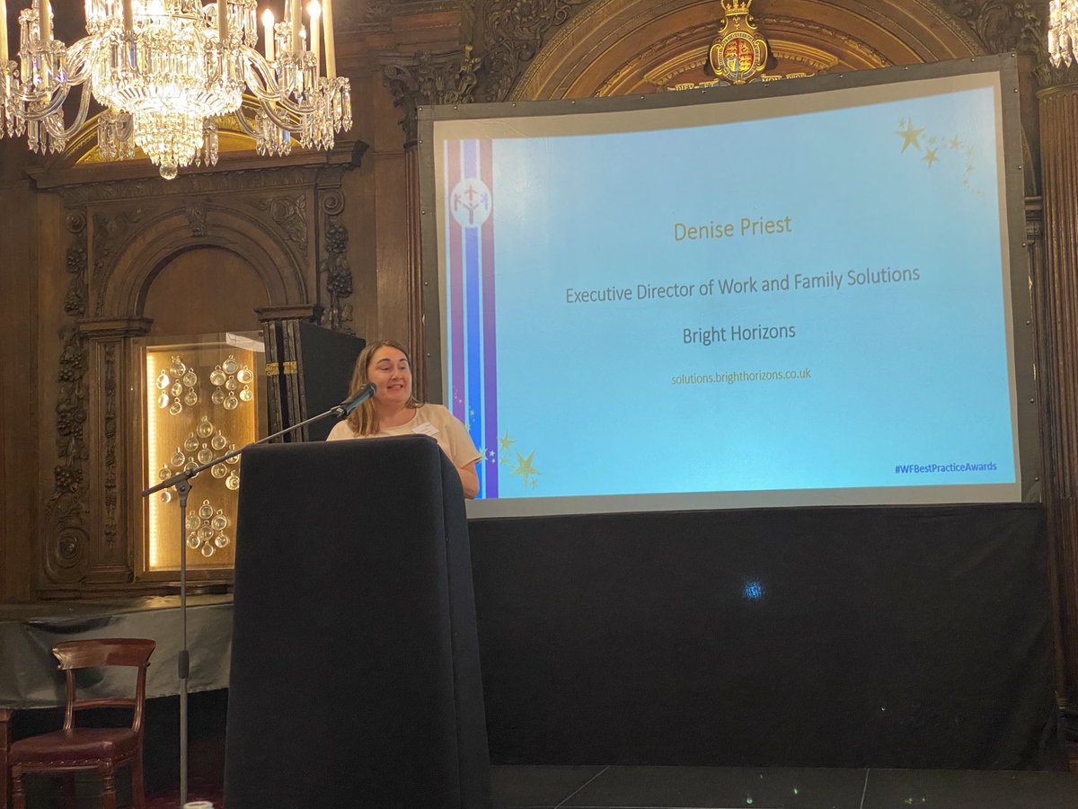 Delighted that ⁦@BHFamiliesUK⁩ is sponsoring the #WFBestPracticeAwards today. Congratulations to all winners. Great speech by Denise Priest.