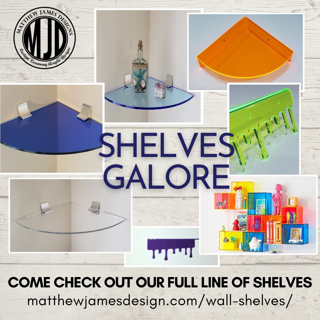 Matthew92569's tweet image. Wall Shelves in any shape and size. #WallShelves #AcrylicShelves #PerfectStorage #ShelvingDesign #KidsRoom #CustomShelves