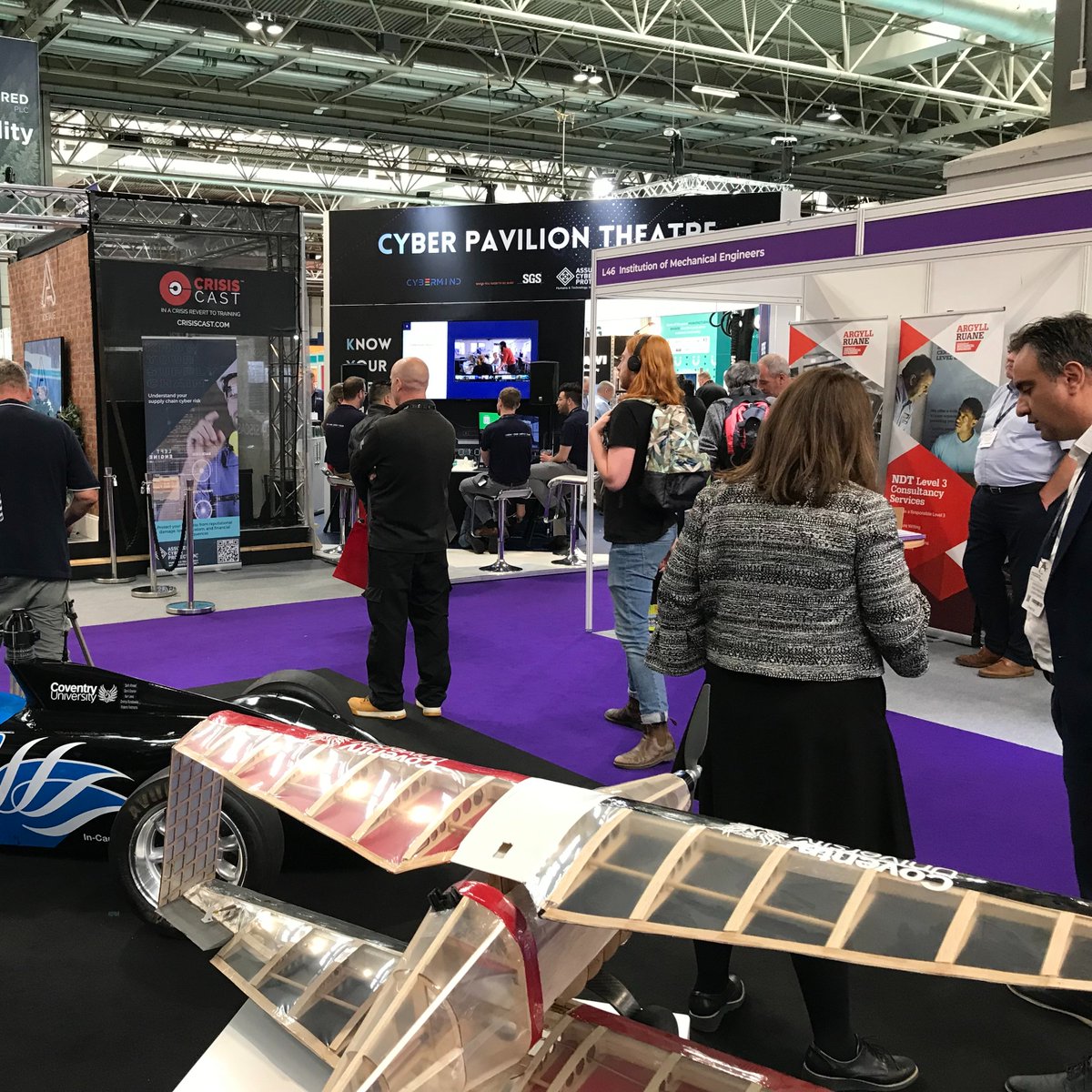 Great to see the UAS Challenge team from <a href="/covcampus/">Coventry University</a> at today's @MandEWeek <a href="/Eng_Expo/">Engineering Expo</a> at NEC Birmingham - check out their UAS ahead of the summer's competition! #UAS2022 #MandEweek
