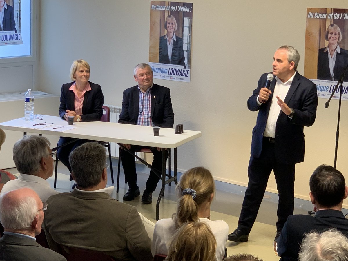 VeroLouwagie's tweet photo. #electionslegislatives2022 #avecVL #ducoeuretdelaction #Circorne2 
Merci à @xavierbertrand, Président de la Région des Hauts de France, présent à mes côtés à l'approche du premier tour des élections législatives (dimanche 12 juin). https://t.co/B6NCU1aJRF