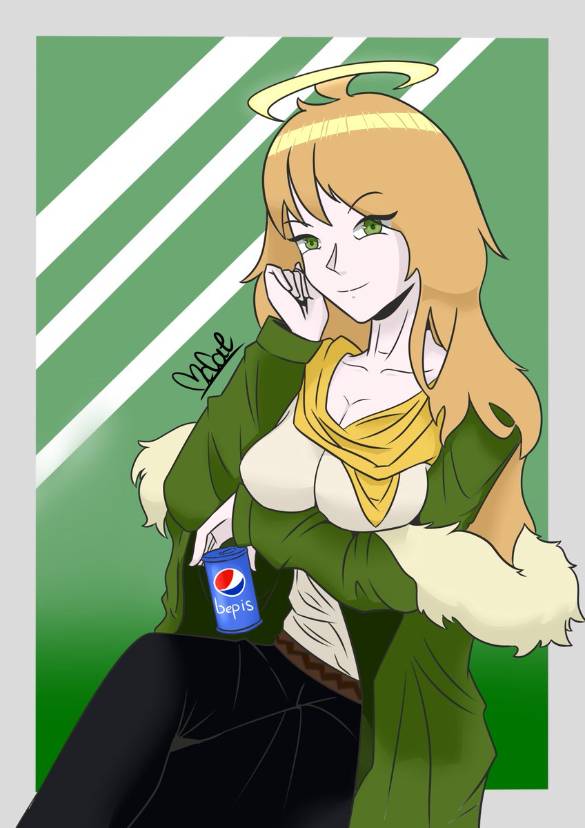 MccatC's tweet photo. a fanart drawing of @TheRedemptress https://t.co/gSBkvRjyWw