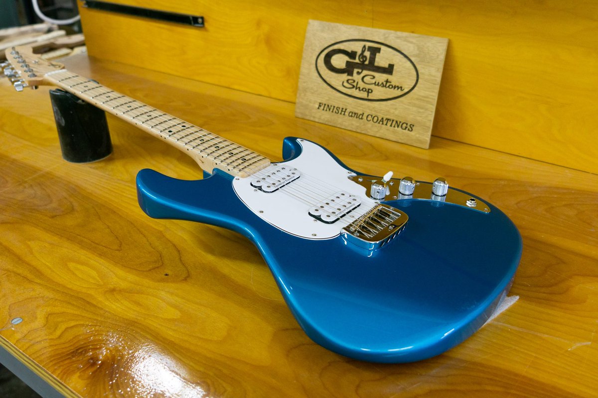 GandLGuitars's tweet photo. Here’s a Custom Shop Skyhawk HH in Lake Placid Blue over Alder, Clear Satin finished maple neck, maple fingerboard, Saddle Lock bridge, Seymour Duncan SH1 neck pickup and TB4 pickup in the bridge position.
#glguitars #leofender #glguitarscustomshop #MadeinFullerton #madeinUSA https://t.co/hRdOa51bby