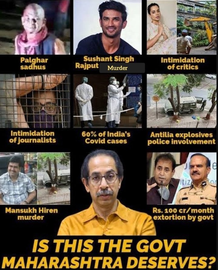 The_Justice_Bot's tweet photo. This Is What #UddhavThackeray have given to Maharashtra 

Sushant Singh Rajput Lives On https://t.co/NK3RbOcYc3