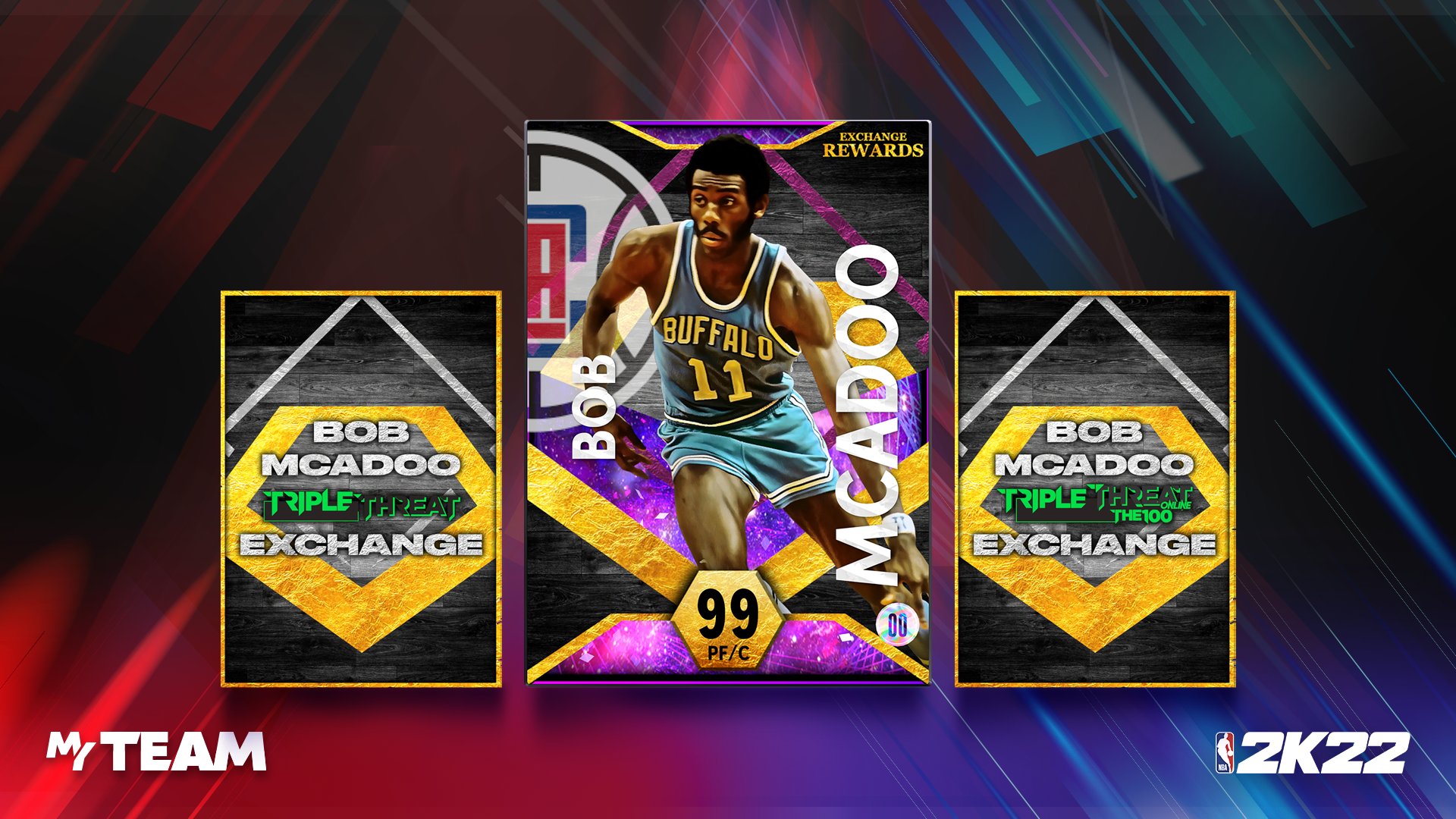 NBA 2K MyTEAM on X: Get event cards for Dark Matter Bob McAdoo 👀 Earn  each Event Card by completing Agendas or from Triple Threat boards and the  Vault. One of each