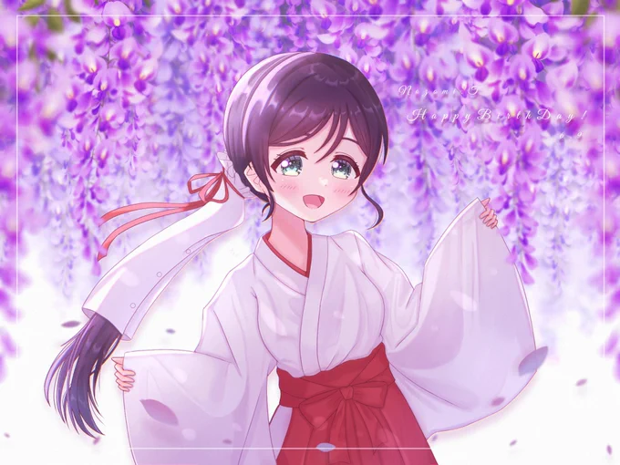 『藤の花に囲まれて』

希ちゃんお誕生日おめでとう〜🎉💜

#lovelive
#東條希生誕祭2022 
#東條希誕生祭2022 