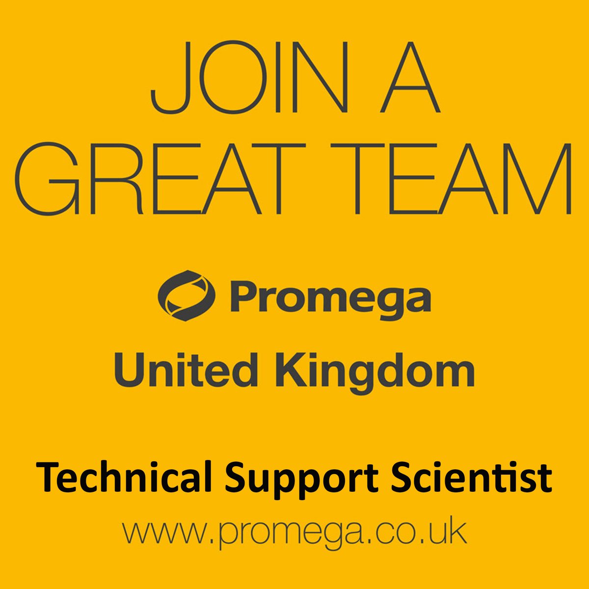 promegauk's tweet photo. We are hiring a Technical Support Scientist to be based in our Promega UK office, in Southampton, Hampshire

For more information or to apply please visit: https://t.co/00uwVhoBdH 

#LabWork #ScienceCareer #ScienceJob #ScienceWork #LifeScience https://t.co/3Fod5Vc8Gl