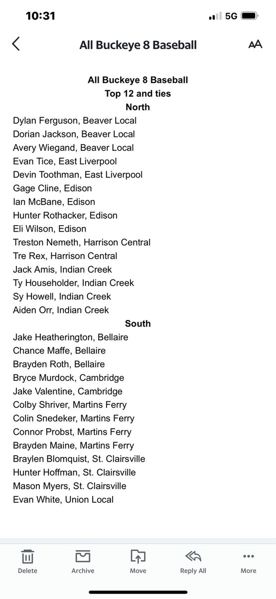 Blessed to get all <a href="/buckeye_8/">Buckeye 8 Athletic League</a> ! Congratulations to my teammate <a href="/tice_evan/">Evan Tice</a> as well!!