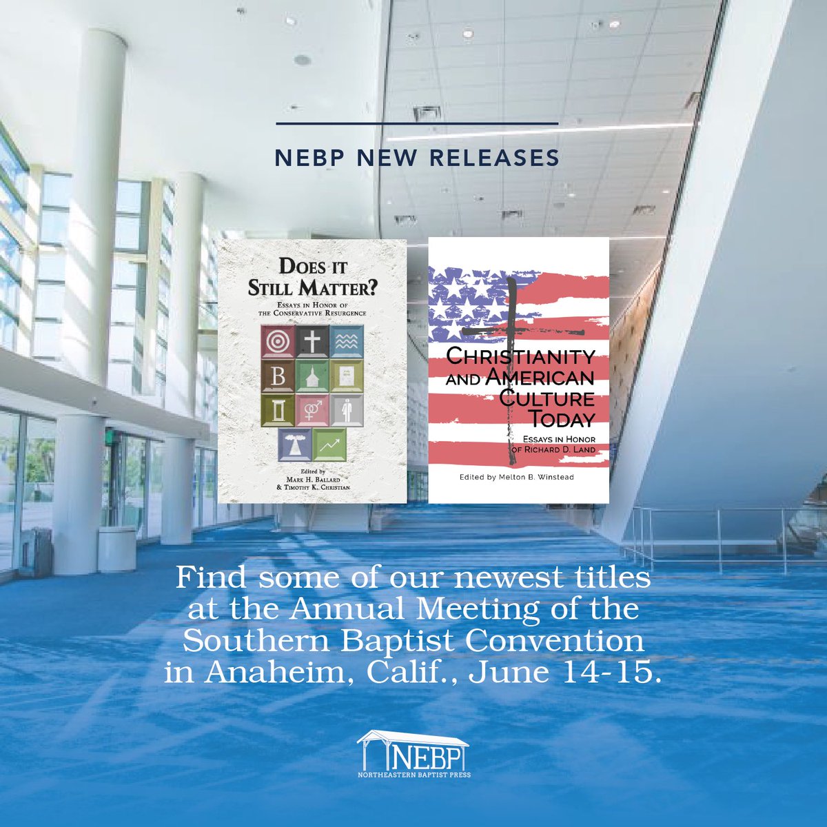 Coming to #SBC22? Come see us at the Northeastern Baptist Press booth!