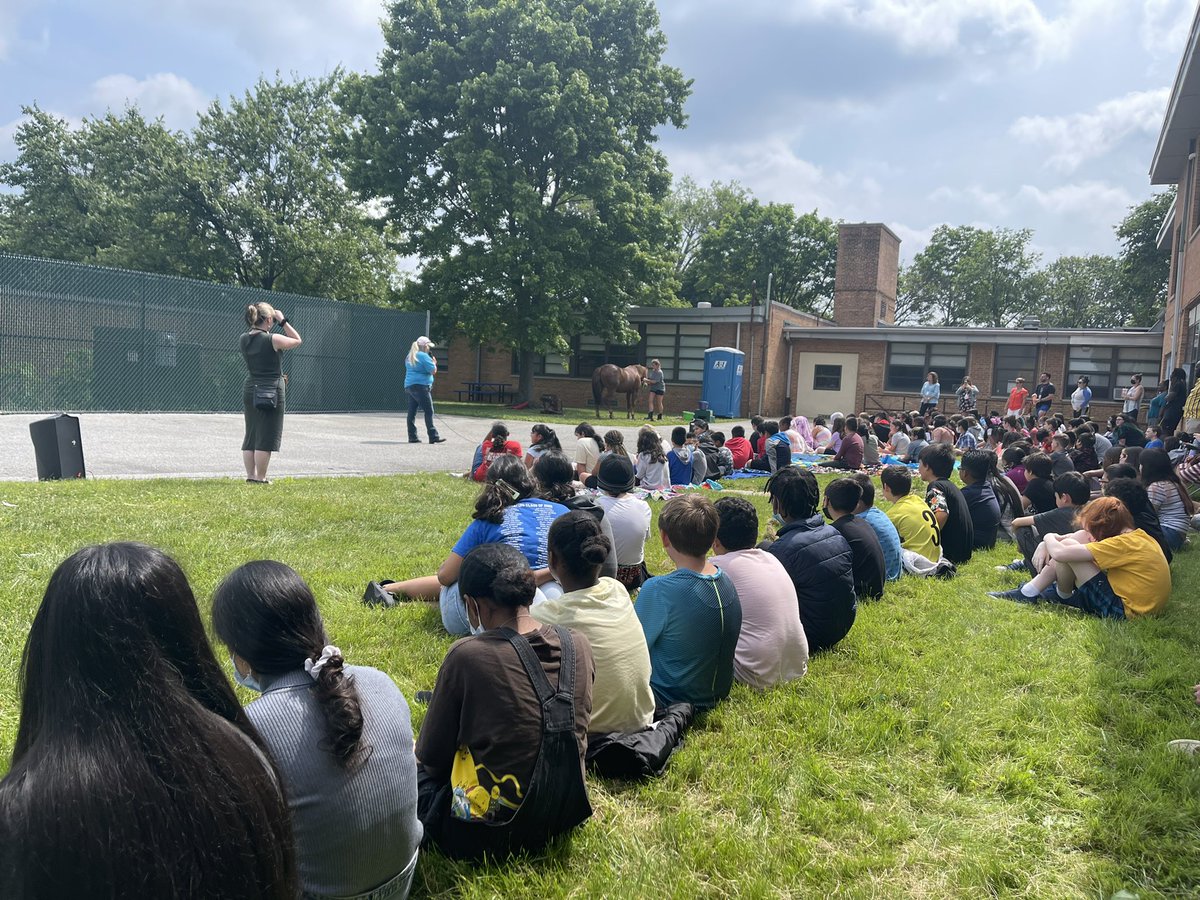 Our students got to enjoy a wonderful outdoor assembly showcasing a real horse in honor of our One School, One Book: Riding Freedom <a href="/MoteBulldogs/">Anna P. Mote Elementary School</a>