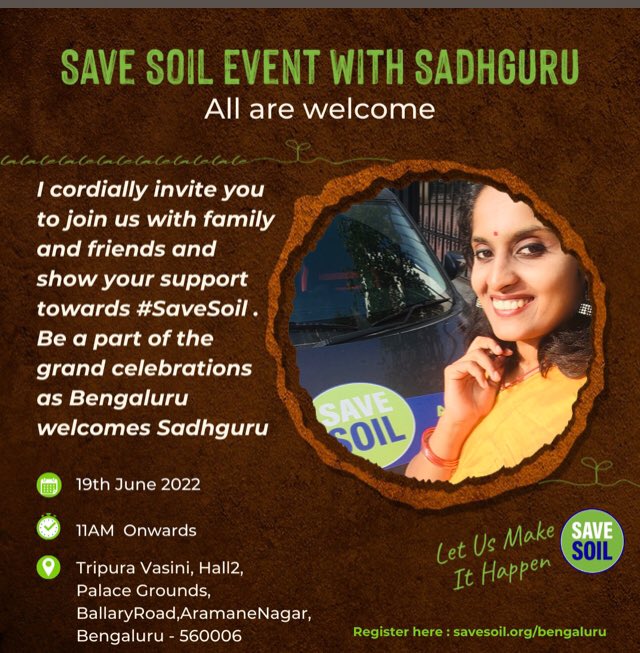 #SaveSoil #SaveSoilBengaluru