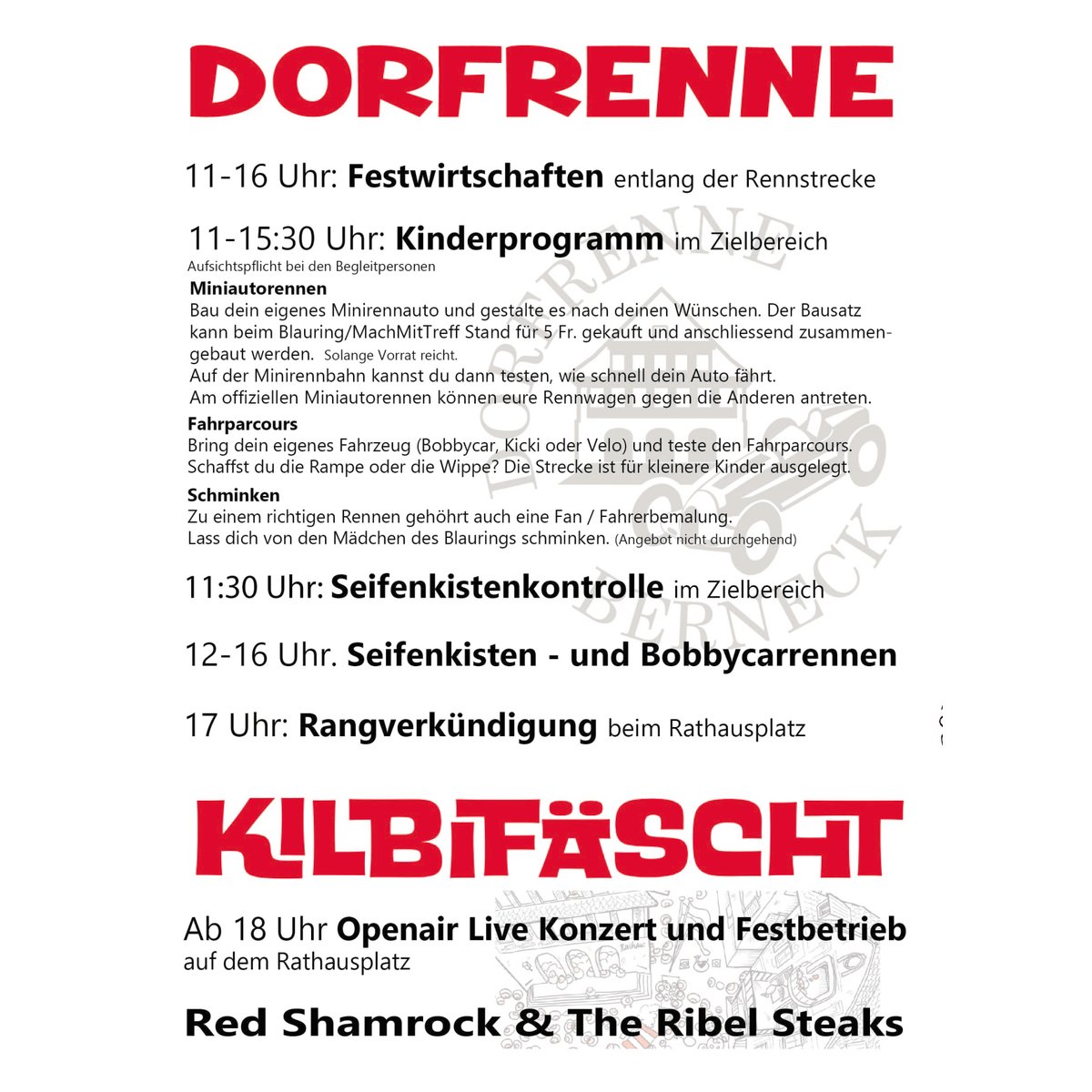 Wir sind als Hauptsponsor und einer eigenen Seifenkiste am Start! 😎

Schau vorbei, wenn um 12 Uhr am Samstag unsere drei Fahrer*innen aus unserem Team mit der Cooler-Seifenkiste die Hauptstrasse in Berneck runterdüsen. 🏎️🧼

Wir freuen uns auf viele Cooler-Fans! 🙃