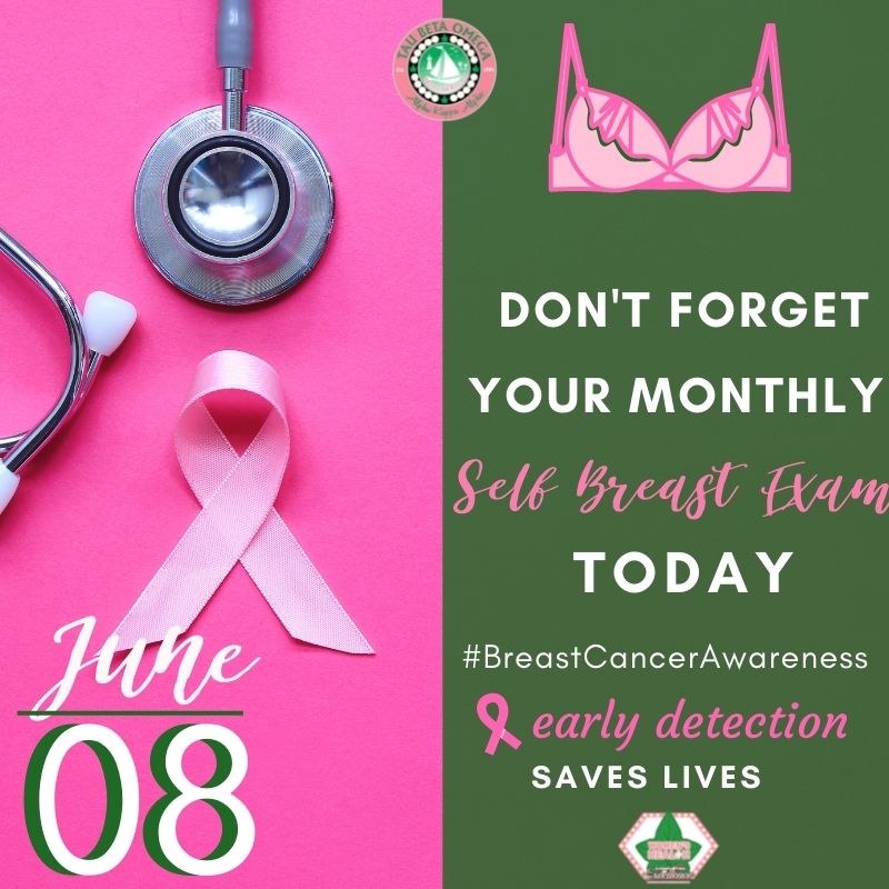 AKA_TBO's tweet photo. It's the 8th of the month - time to check out "the girls" and check on your Girls. Don't forget to remind at least 8 women to complete a self breast exam (SBE) today!
#BeABreastFriend #SBEChallenge #WomensHealth #TargetII #AKA1908 #AKAFWR #AKATBO #TauBetaOmega #TBΩ https://t.co/RqBqJ8s4ge