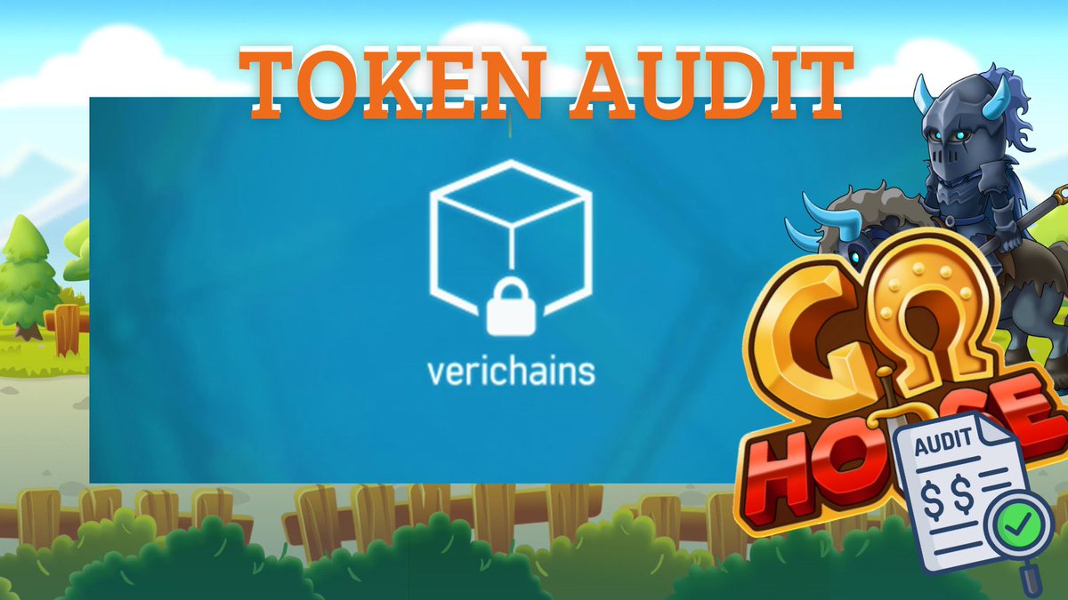 GoHorseRun's tweet photo. Hello Knight,
Did you know that our token is audited by verichains?
This was one of our first steps thinking about everyone's safety.
We can't wait to see all the knights on the track...
https://t.co/ljONzjR6cK https://t.co/vfXrEhuk3U