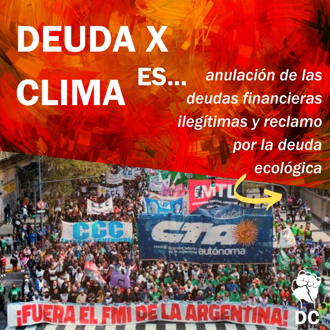 DeudaxClima's tweet photo. ✊🏾 ¿Quieres saber qué es Deuda x Clima? 

En esta publicación te contamos más sobre este movimiento internacional que está naciendo. 

Abrimos hilo 🧵 👇

#DeudaXClima #DebtforClimate https://t.co/dkMyOGEyBB