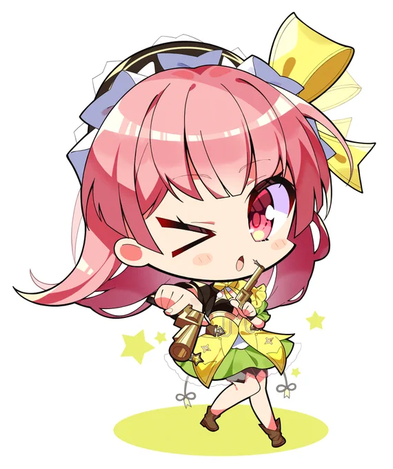 スーちゃんのSDイラストです  #アトリ絵