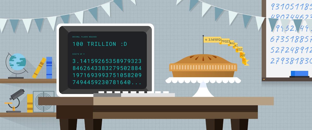 .<a href="/Google/">Google</a> developers set another record for calculating digits of pi: 100 trillion! <a href="/Yuryu/">Emma Haruka Iwao 🏳️‍🌈🏳️‍⚧️</a> explains how they did it, and why: geekwire.com/2022/google-de… H/T <a href="/googlecloud/">Google Cloud</a>