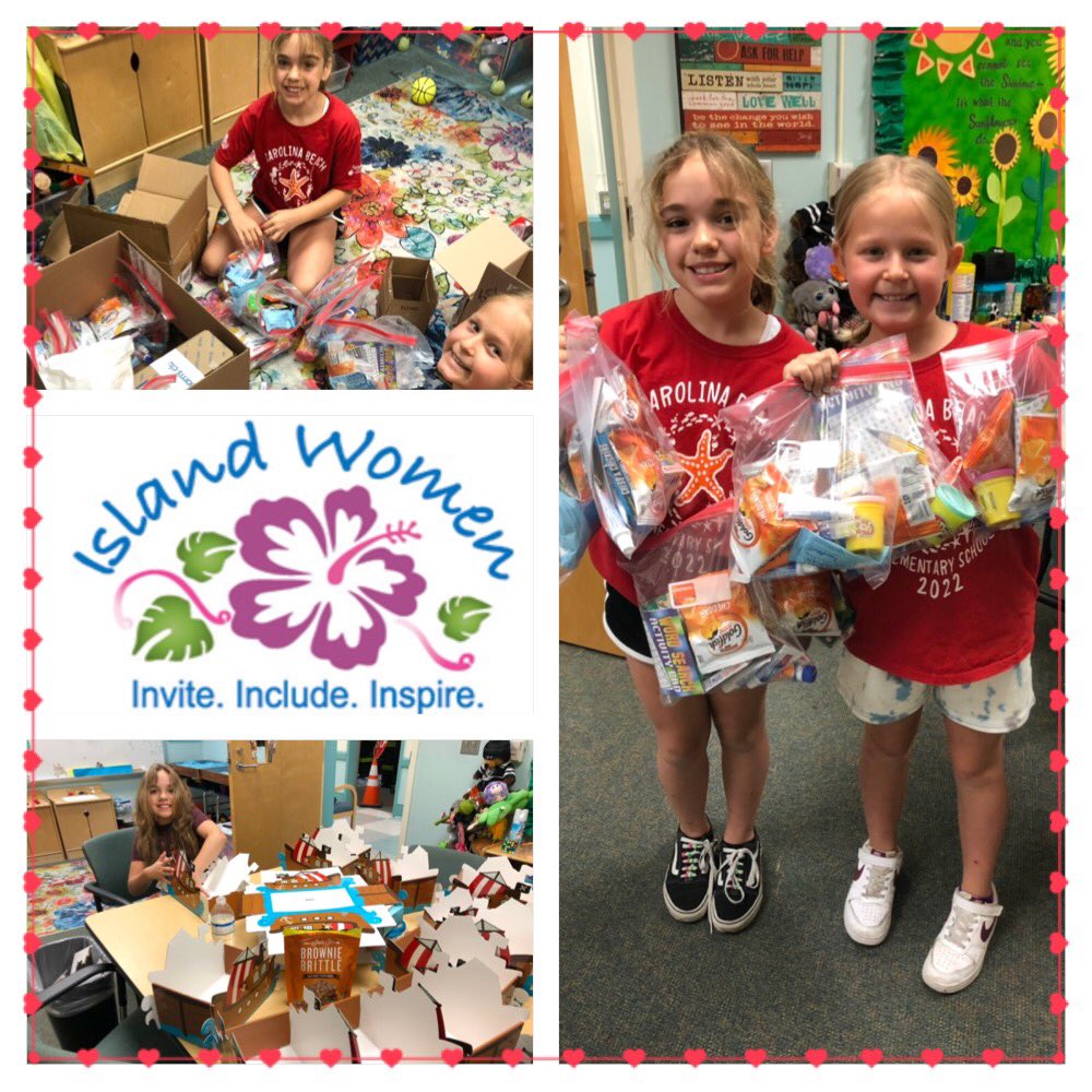 Love the yearly tradition of sharing summer treat bags to some of our #CBSeaStars from our CB Island Women coordinated by Ms. Jennah Bosch.  Complete w/ sunscreen, snacks &amp; handheld games! Couldn’t have done it w/o these student support helpers! #5StarDifference