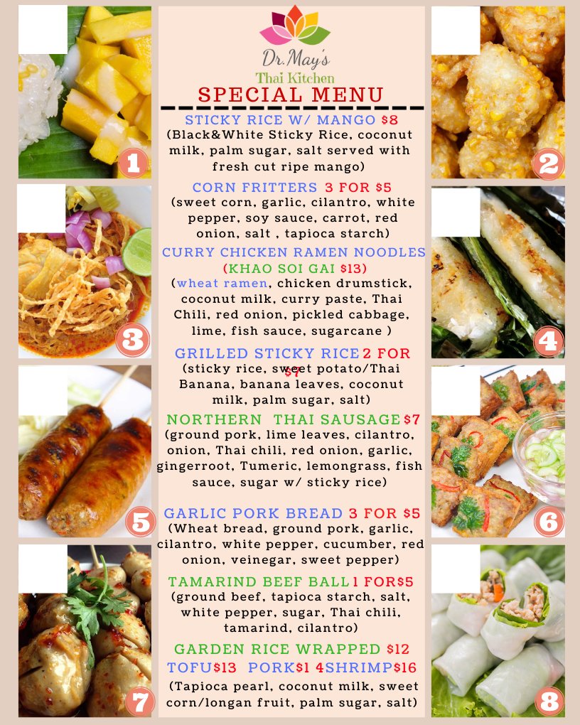 DMTK has updated the menu and prices recently regarding EVERYTHING is priced up from gas to oil, to propane, and to single ingredient on each dish!!! We hate this situation as much as you do but we could not avoid it. 
Thank you for your support and understanding.