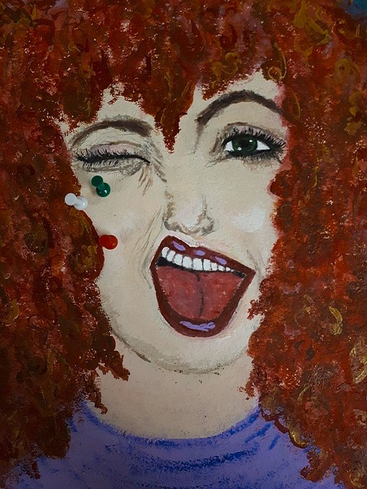 fromLiLou2you's tweet photo. New artwork for sale! - "Poke em quirky redhead" - https://t.co/am1KarKxw0 @fineartamerica https://t.co/ytY8hXF5zj