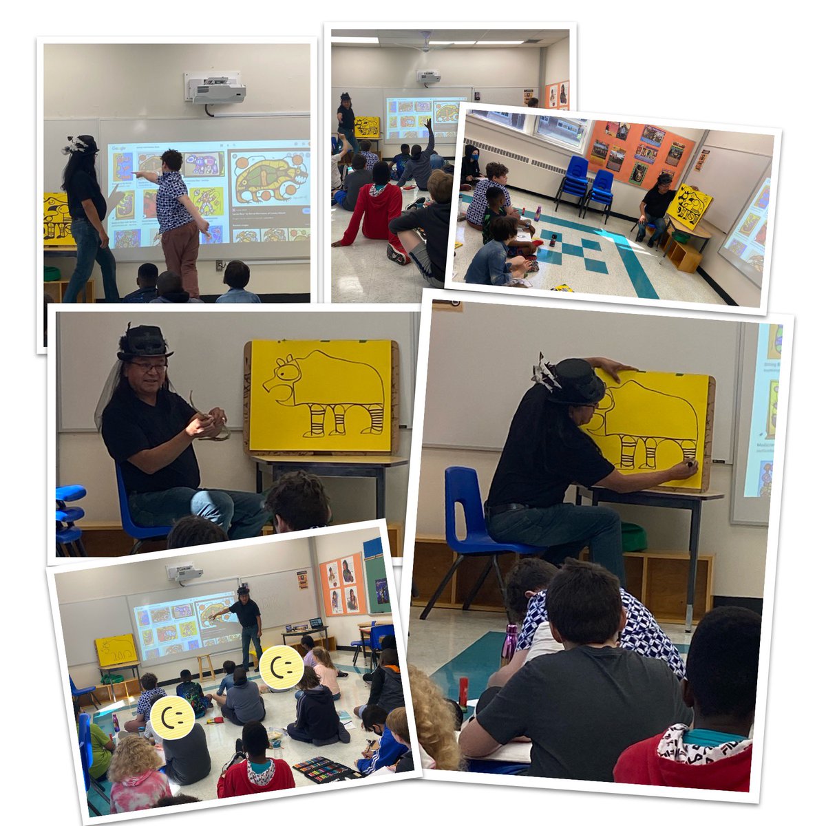 Another amazing full day of Woodland style art workshops with <a href="/MarkSeabrook101/">Mark Seabrook</a> <a href="/OttCatholicSB/">Ottawa Catholic School Board</a> . Students <a href="/CorpusOCSB/">Corpus Christi School</a> are learning about art,Norval Morrisseau &amp; traditional teachings about how to live a good life. <a href="/OCSBelementary/">Student Success Elementary</a> #ocsbdl #ocsbBeCommunity <a href="/ocsbLead/">Leadership Development Team</a> <a href="/ocsbindigenous/">OCSB Indigenous Ed</a>