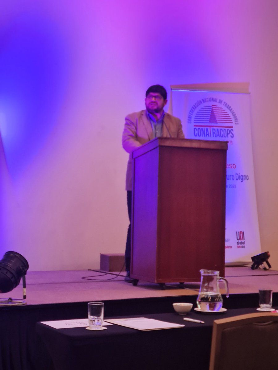 Expone Juan Moreno,Vicepresidente Central Unitaria de Trabajadores (CUT) en el Congreso Nacional Conatracops #ConstruyendoFuturoDigno