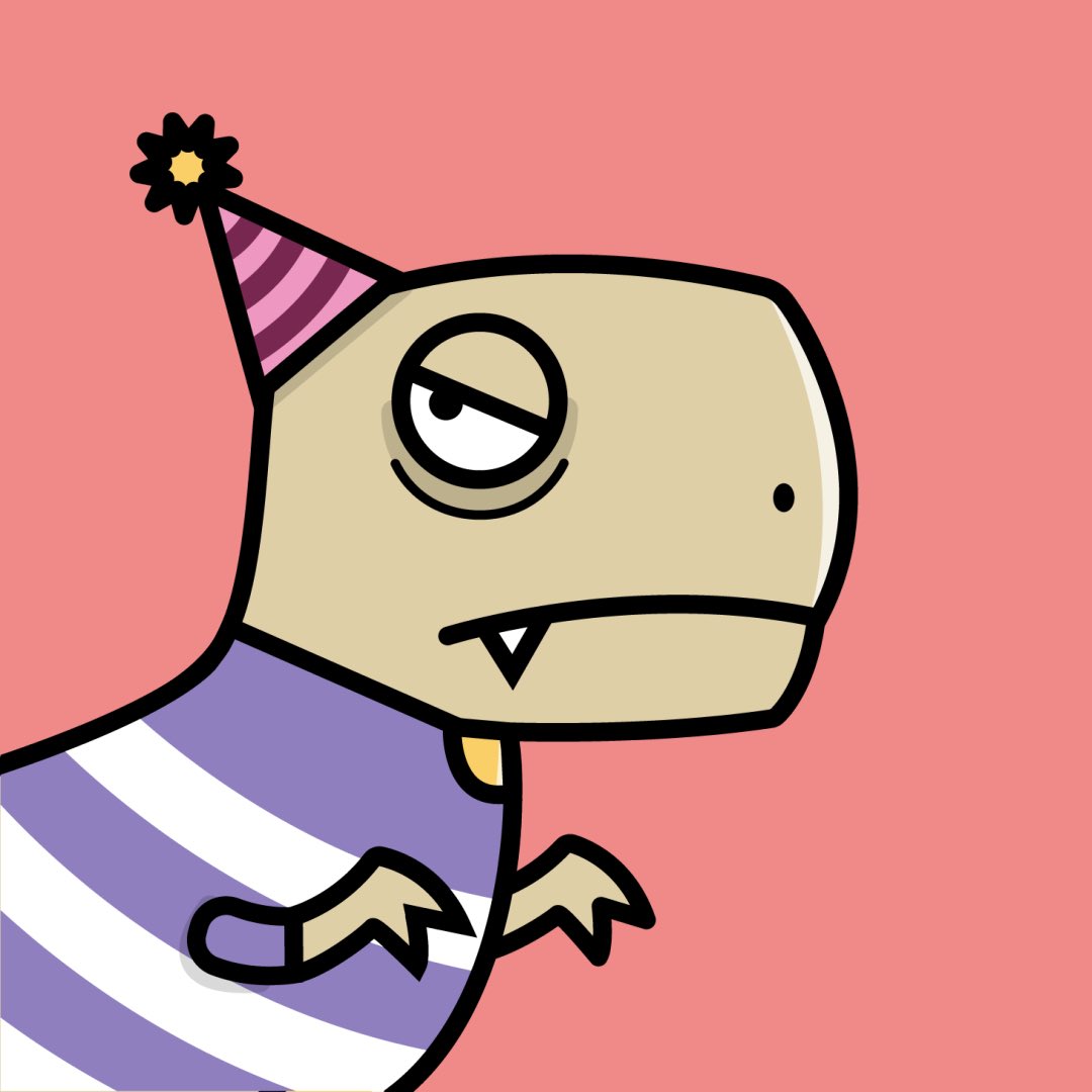 Hey T-Rext gang, @noobkenneth did a great job with this one (I can’t tell which is the original tbh). 

Can someone help me make the dino smile though? I want him happy at our launch party 🥹