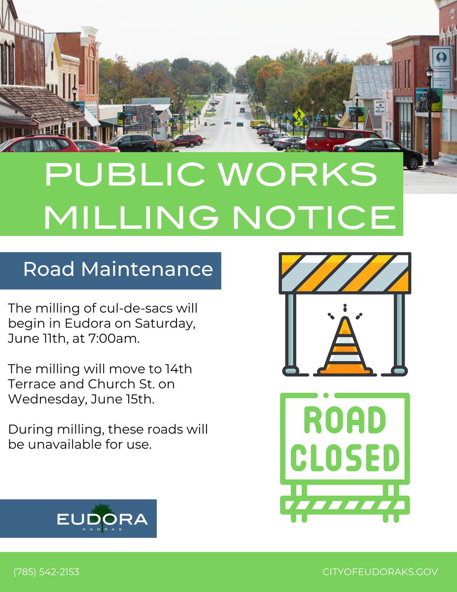 ⚠️⚠️Public Works road maintenance notice ⚠️⚠️