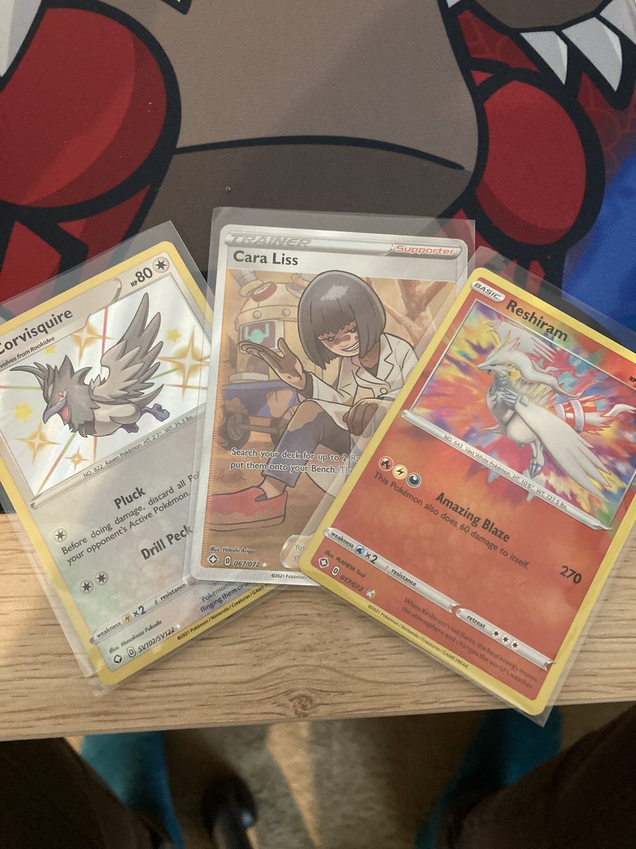Pokebrad7's tweet photo. Opened two shining fates from a mini tin I will take it 👌 #ukpokemon #Pokemon #pokemontcg https://t.co/LFIqDNLc0p