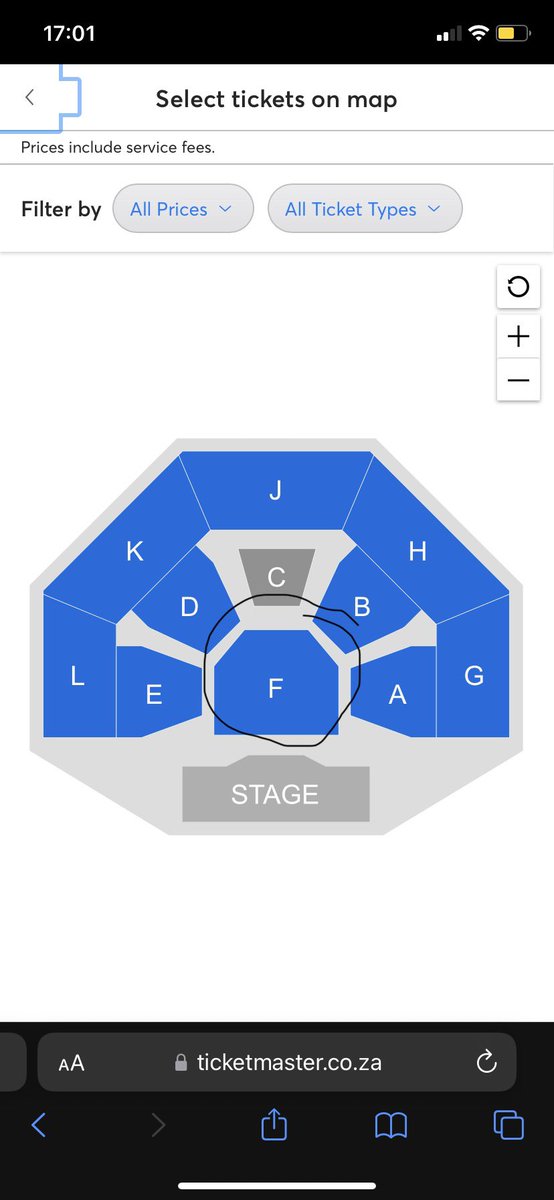 VarshGunner's tweet image. Hi @BigConcerts for the one republic concerts - are the arenas completely seated or are the areas below such as F and surroundings free standing ??