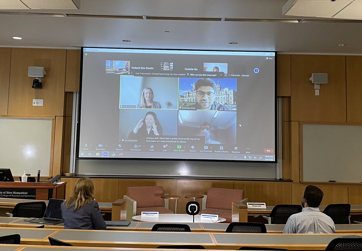 Lot's of interesting presentations and conversations happening at this year's CHIWORK Symposium on HCI for Work! <a href="/CHIWORKsymp/">CHIWORK</a> is has implemented an awesome hybrid model for in-person and virtual discussion