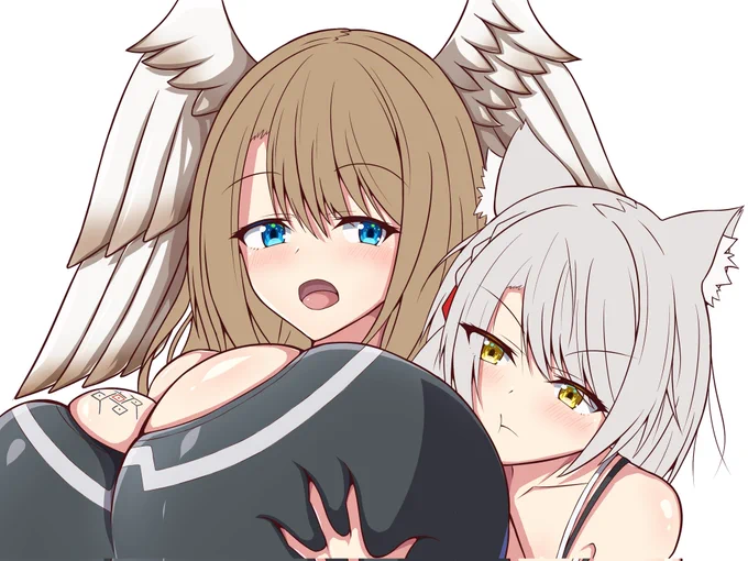 チラ見せwip
あとは髪の塗りだけじゃ 
