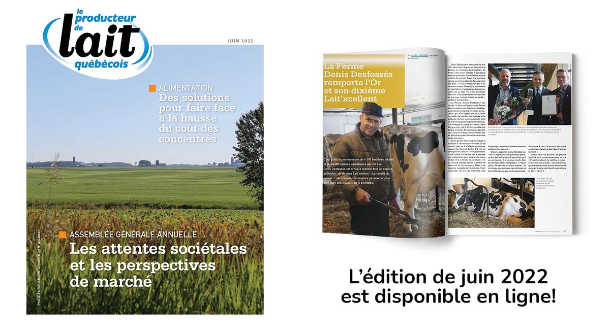 Découvrez les gagnants de Lait’xcellent 2021, et les récipiendaires du certificat Très grande distinction. Aussi, la consommation fourragère, les nouveautés du guide alimentaire, les malformations du veau, et les statistiques sur la production laitière.  

bit.ly/3mraObd