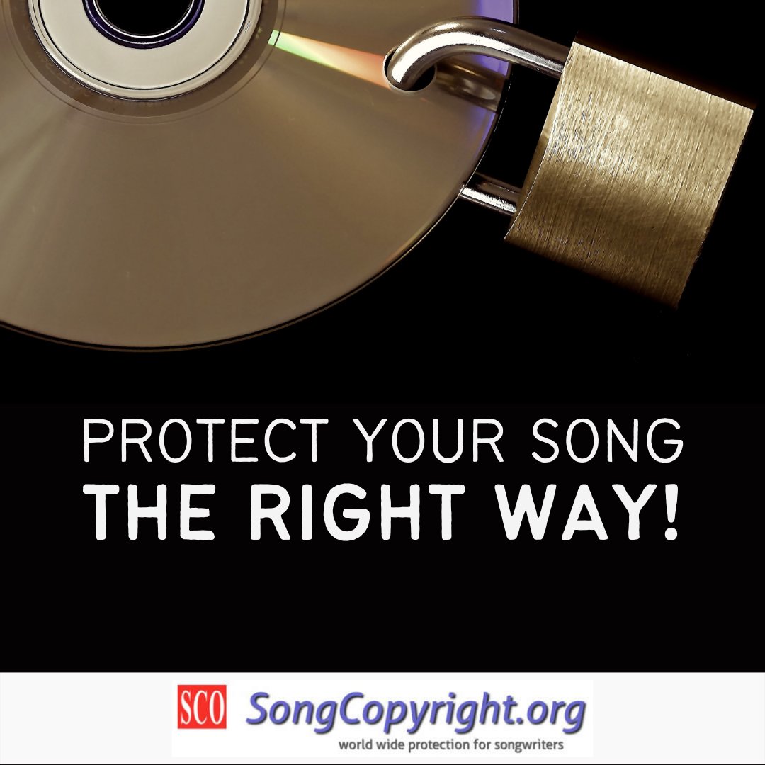 SongCopyright's tweet image. Give your song the proper protection from the world's leading independent music copyright registration service!

SongCopyright.Org