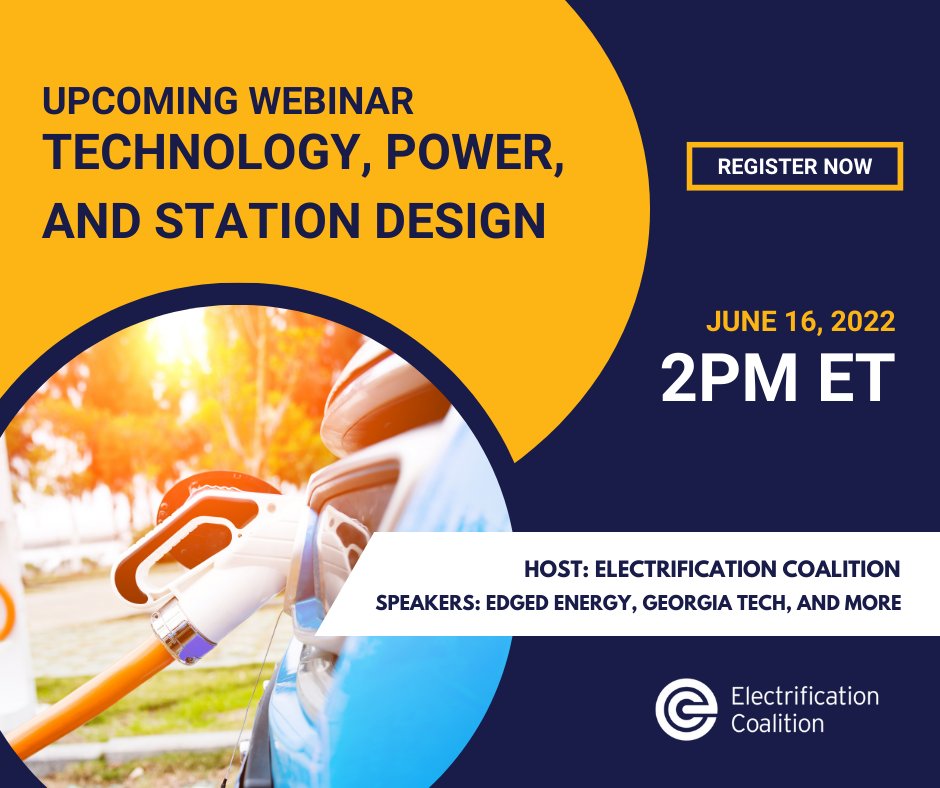 Join us for a webinar about charging infrastructure station design, including what stakeholders can do to ensure LDV-focused NEVI-funded deployments also serve MHDV fleets. Hear from utilities, automakers, &amp; charging infrastructure providers. Register now: bit.ly/3NBZYec