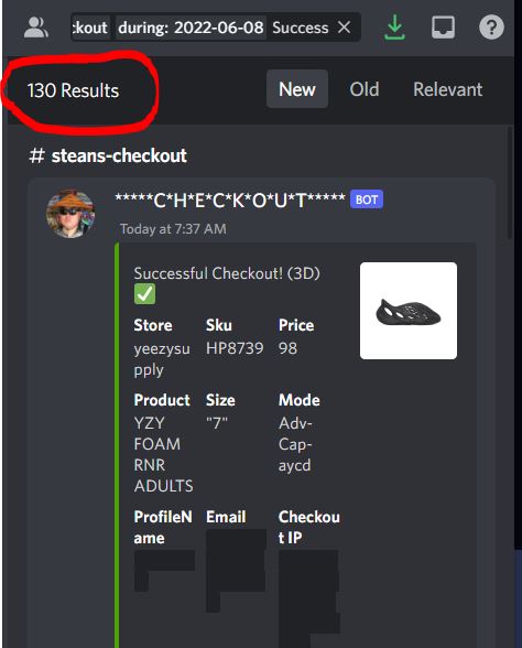 🔥 255 🔥 FOAM ONYX CHECKOUTS 125 @tricklebot @tricklesuccess 69 @whatbotisthis @whatbotsuccess 43 @MEKRobotics 11 @TohruAIO_ 4 @PrismAIO 3 @ValorAIO 📡 @SneakerHomme 🍳 @akchefs 🍳 @SynthesisIO S/O to @DannySamman for Trickle help @dc_h4n and @ItsKismo for helping.