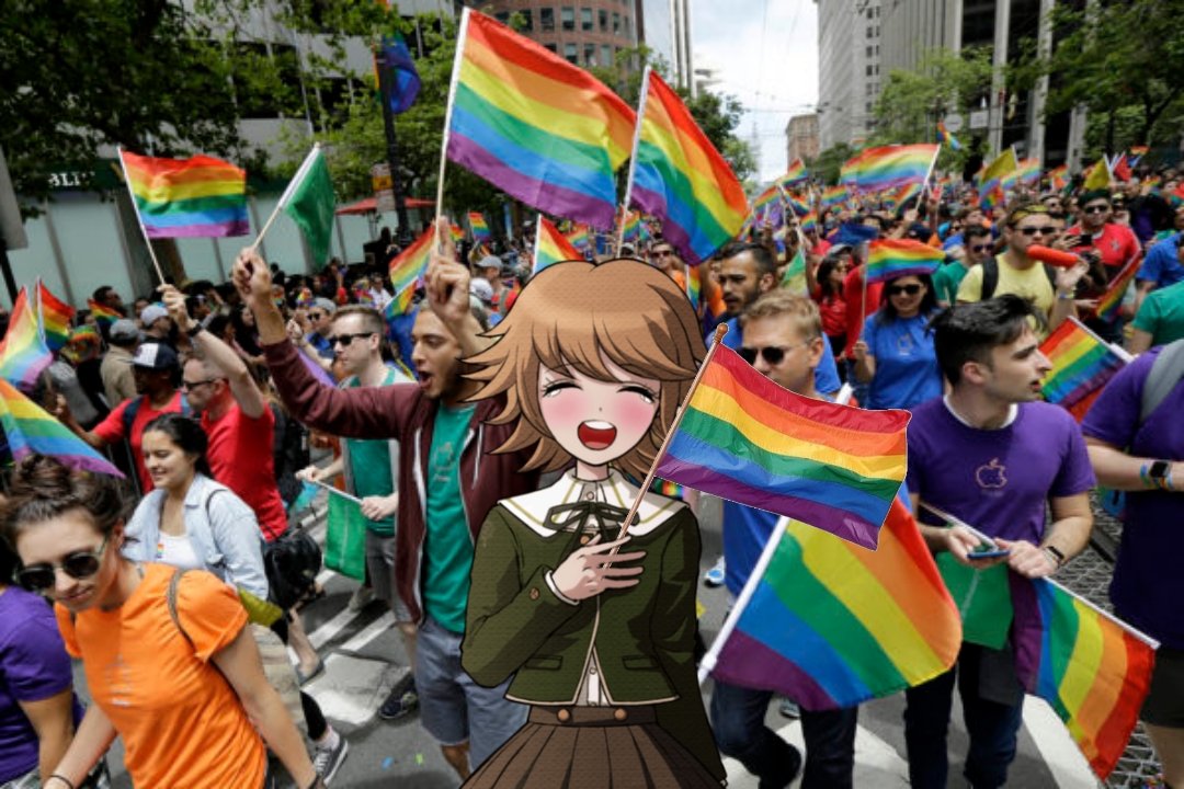 dailychihiro's tweet photo. omg guys look who's at the pride parade https://t.co/QJxQhIeADy