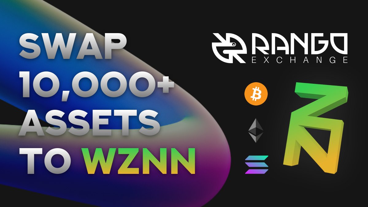 After 1.5 months of discussions with @CommunityRango, the devs at <a href="/RangoExchange/">Rango (💙, 🔄)</a> added <a href="/Zenon_Network/">Zenon</a>'s $wZNN to their token list, allowing cross-chain native asset swaps to $wZNN (convertible to native $ZNN in the syrius wallet!) 

🦎x👽 #TheAliensKnow

app.rango.exchange/swap/BTC.BTC/B…