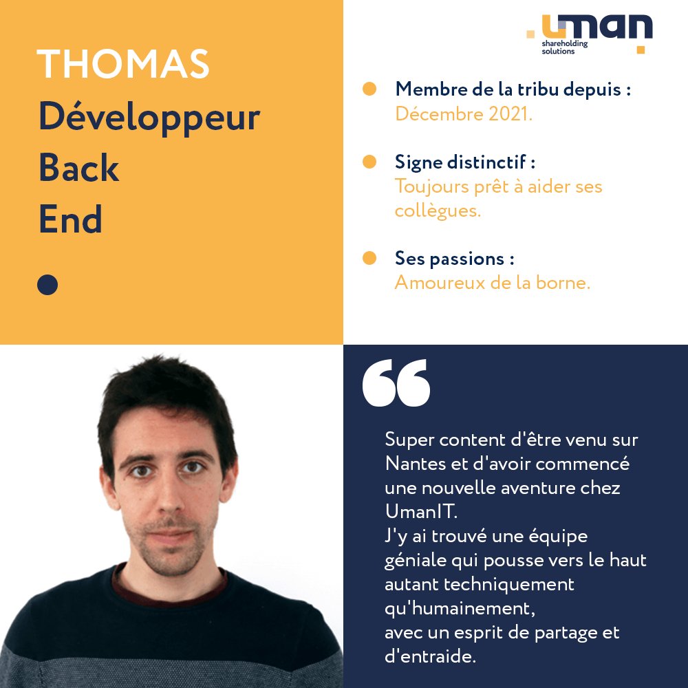 👨‍💻 [#Témoignage]

Le définir comme un « amoureux de la borne » serait peu dire, en effet Thomas avoisine chaque semaine entre 80 et 130 km de course à pied. 🏃‍♂️

Pour en savoir plus sur les autres membres de la #UmanITeam c’est par ici :
👉 lnkd.in/gdWRqws8

#équipe #umanIT