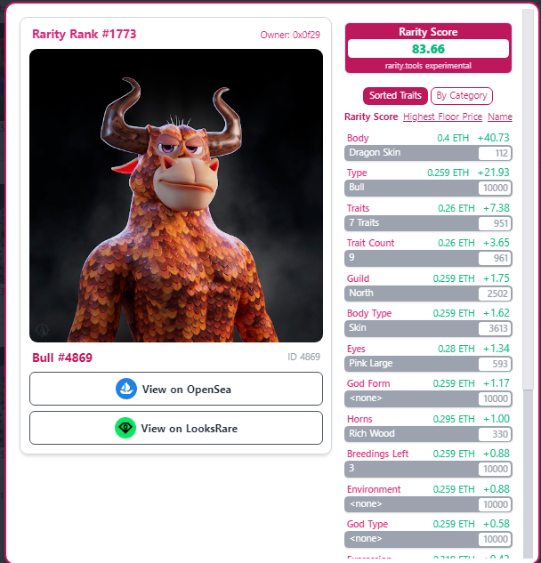 *My beautiful dragon skin bull*    <a href="/BullsApesProj/">Bulls and Apes Project</a> <a href="/soyprotos/">PROTOS ⛩️</a> <a href="/JanoDomains/">Poco</a> <a href="/GuillermoPuyol/">Guillermo Puyol</a> @elgranseth @Sergio92257338 <a href="/Joyceth3/">joyceth#1988 | 💫</a> #NFTCommunity