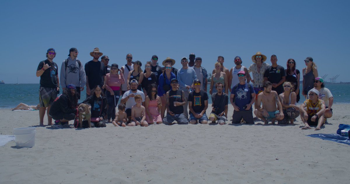 #NFTCleanUp Long Beach 
- 50 + Adults Signed In
- 25 NFT Sponsors
- 26 NFT's raffled at Beach &amp; 9 Raffled for Local/Global Challenge.
- Food Sponsor: Salt Water Deck.
Big Shout out to all who did their part to help Mother Earth!

Hosted by: @Pro2tect
Organized by: <a href="/RealTonyLuck/">TonyLuck.eth</a>