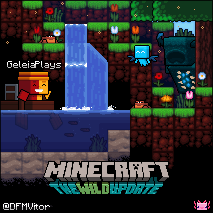 DFM Vitor on X: The Wild Update 🐸 #Minecraft #Pixelart