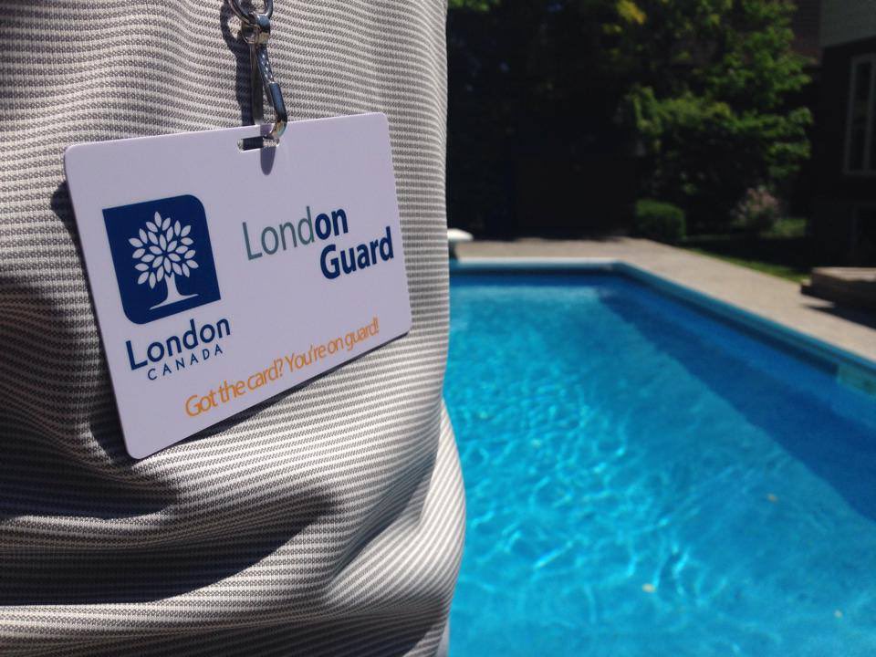 Make sure a responsible adult who can swim is supervising your backyard pool any time people are in the water, and identify them with a Lond’on’ Guard card!

Order your free card and backyard pool safety info package by contacting aquatics@london.ca

#ldnont #londonontario