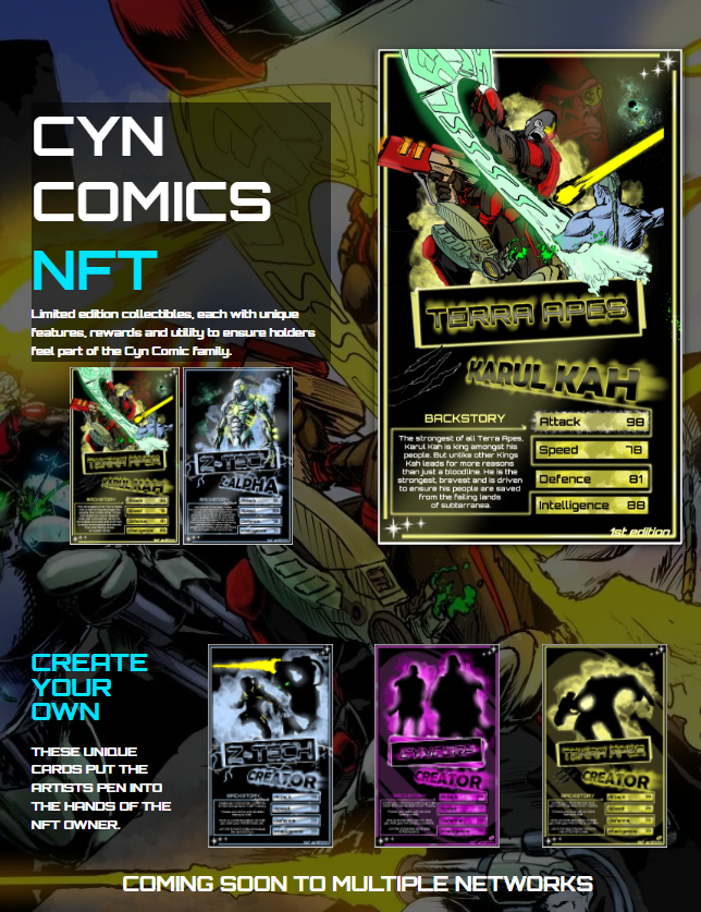 Cyn_Comics's tweet photo. Big updates on our website https://t.co/JnOOwQZPJq

Info on full #comic release, #NFT launch including our all our new custom character NFT.

The Cyn Comic franchise has never looked better, be sure to follow us now and not miss out.

NFT launching soon

#NFTCommunity #ComicArt https://t.co/lLbvJcLWX1