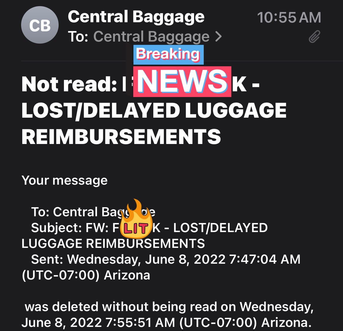 JNFAssoc's tweet photo. @AmericanAir So sent an email 📧 for an update and they just deleted it without reading nor responding‼️😡 @ConsumerReports @FTA_DOT these airlines especially #AA are extortionist they charge excessive fees lose/damage luggage cancel flights and no one is there as an advocate https://t.co/vYcgwn6Ed6