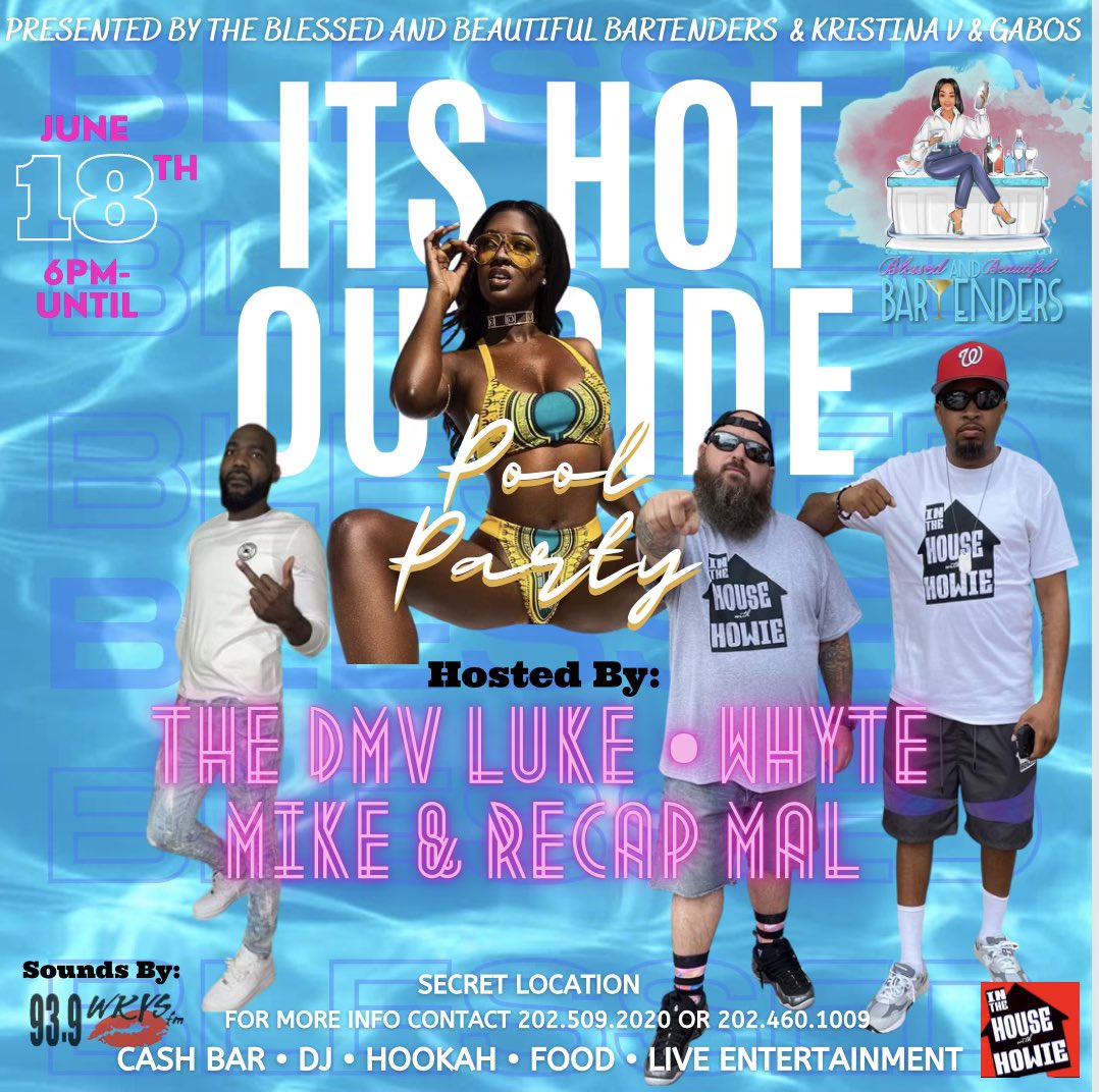 bigbadassniaya's tweet photo. JUNE 18TH 2 POOL PARTIES IN ONE NIGHT‼️ HOSTED BY:@ITHWH & THE GANG #NORMALSHIT‼️ https://t.co/F0wudPRJCB