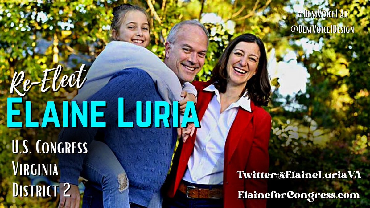 Sbh08Mae's tweet photo. 🔹VA Primary, 6/21

Democrats, please pay close attention to re-electing Elaine Luria in #VA02

Republicans are gunning for her over &amp; above all other Republican targets; they want VA

@RepElaineLuria is a serious defender of democracy &amp; let's re-elect

#DemVoice1 #wtpBLUE https://t.co/orZukYQory