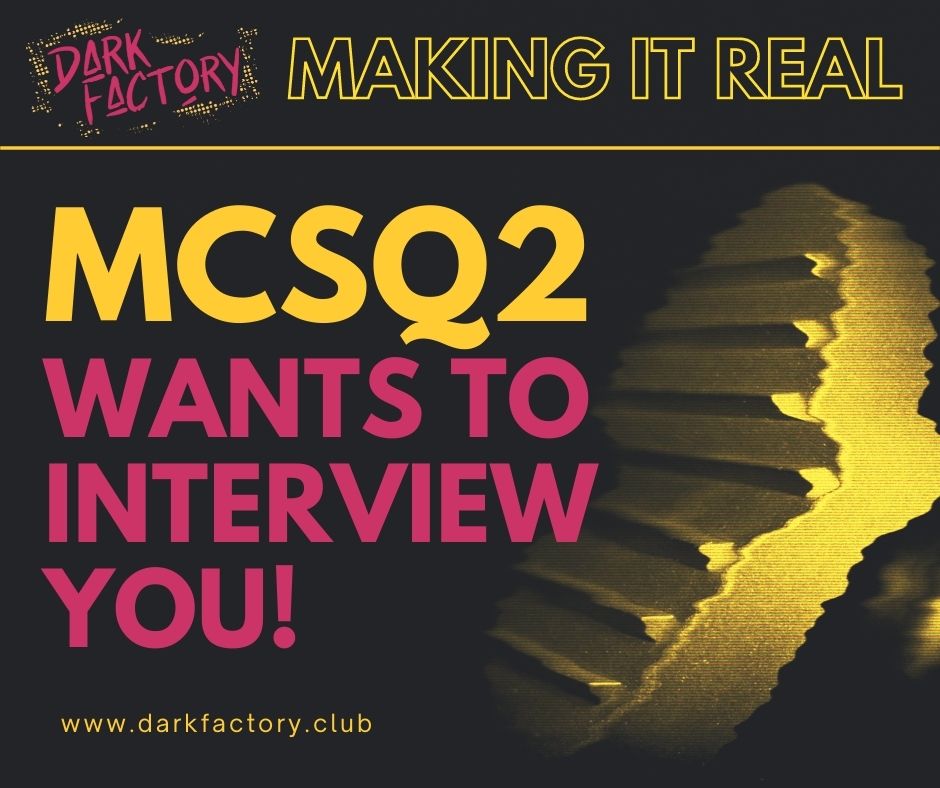 MeerkatPress's tweet photo. MAKING IT REAL: ongoing series of interviews about the #DarkFactory experience, w/ clubbers, artists, professors, experts on liminal spaces, & more. #MCSq2 wants to interview you.
https://t.co/YKX2ghS1Zn
@kathekoja @meerkatpress https://t.co/wMNan8HFfV