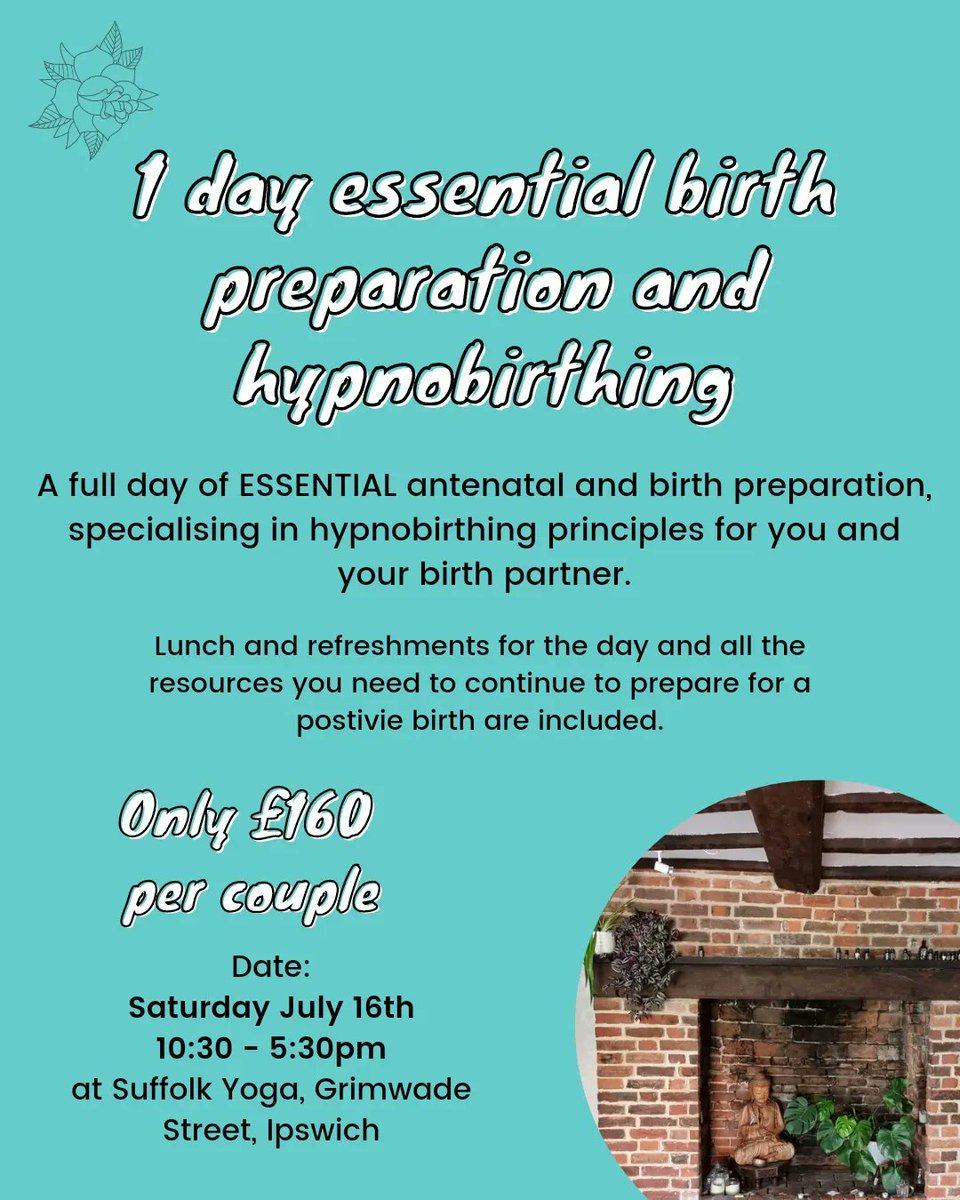 mybalancedbirth's tweet photo. If you're #pregnant and live in #Suffolk you should check out my new 1 day essential birth preparation course. Loads of resources, ongoing support and food....what more could you want?
Find out more here:https://t.co/S5cXOykfby
#hypnobirthing #antenatalclass 
@allaboutipswich https://t.co/ywDxf0TzdP