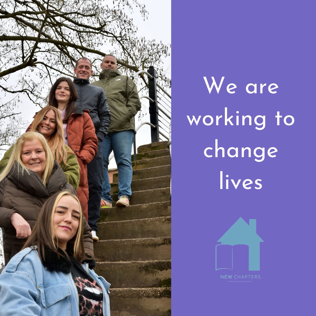 Hi, we are all really excited to introduce you to our charity New Chapters in Leamington Spa. Our aim is to support individuals in recovery from addiction. 

Our team has extensive experience in the homelessness and/or addiction field and are committed, passionate and motivated.